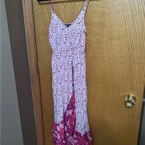 Floral Pink Maxi Dress size small